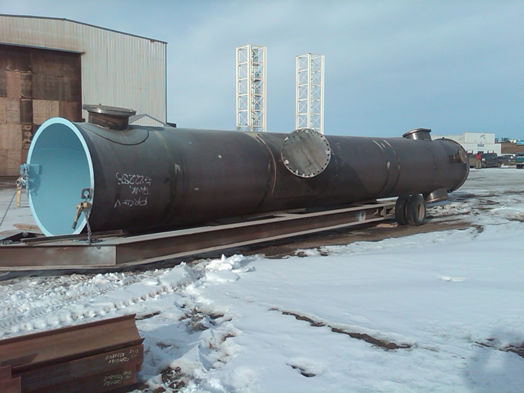 Large pipe placed on the ground